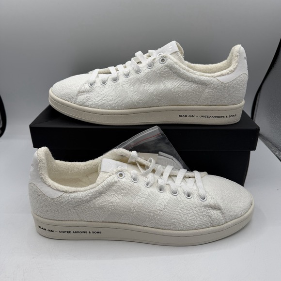 Adidas Campus United Arrows & Sons x Slam Jam Shoes Mens Sz 9.5 White BB6449